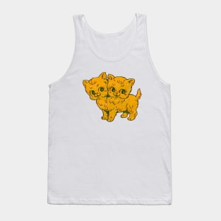 Two Headed Kitty Tank Top